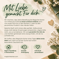 Magische Karten – personalisierte Wackelbilder und Fotogeschenke aus eigener Herstellung in Deutschland, schnell angefertigt und mit Liebe gestaltet.