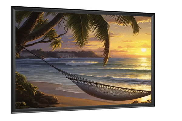 hängematte gif animiert Verlockender Tropischer Strand - Motiv 2