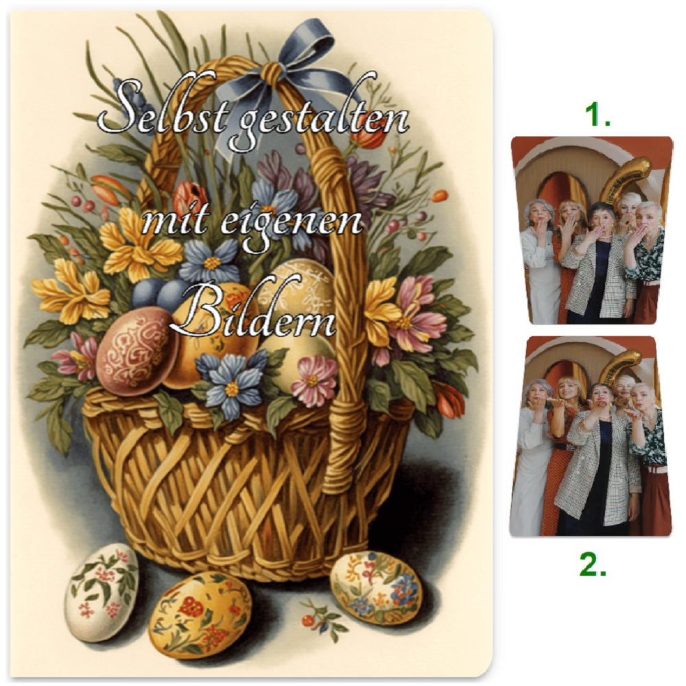 Magische Karte zu Ostern mit Wechselbild - individuell gestaltbar